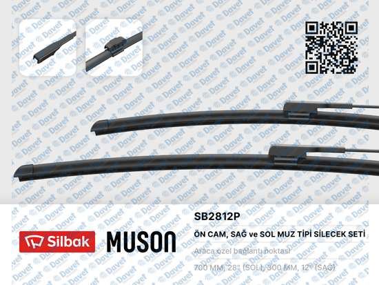 SILBAK SB2812P Silecek Supurgesi 700+300 Clio 5 06/19>